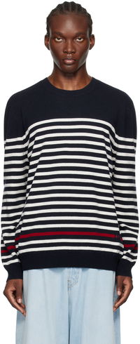 Navy & White Bobby Sweater