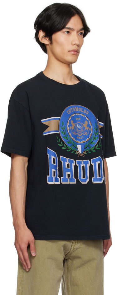 Тениска Rhude Rhude 'Cotswold' Crest Graphic Tee Черно | RHPF25TT06012, 1
