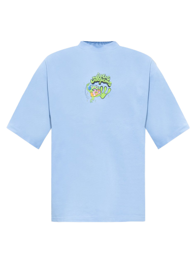 Тениска Jacquemus Le TGrenouille Frog Print Синьо | 226JS068-2099-3BX