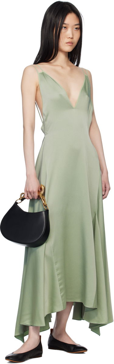 Pокля LANVIN Lanvin Silk Bowling Midi Dress Зелено | RW-DR0082-3421-P25, 3