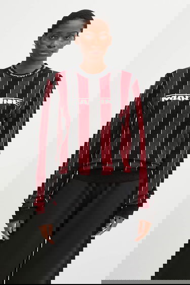 Пуловер Martine Rose Martine Rose Sporty Logo Crew Striped Long-Sleeve Sweater Многоцветен | 982YA20027, 0