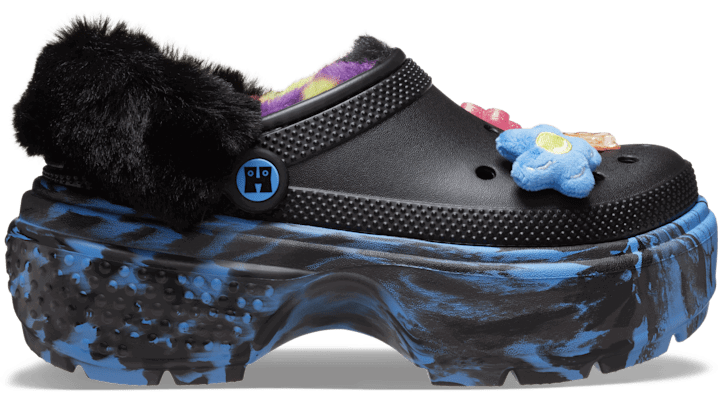 Кецове и обувки Crocs Happy Socks X Stomp Lined Clogs Черно | 211797-0NQ