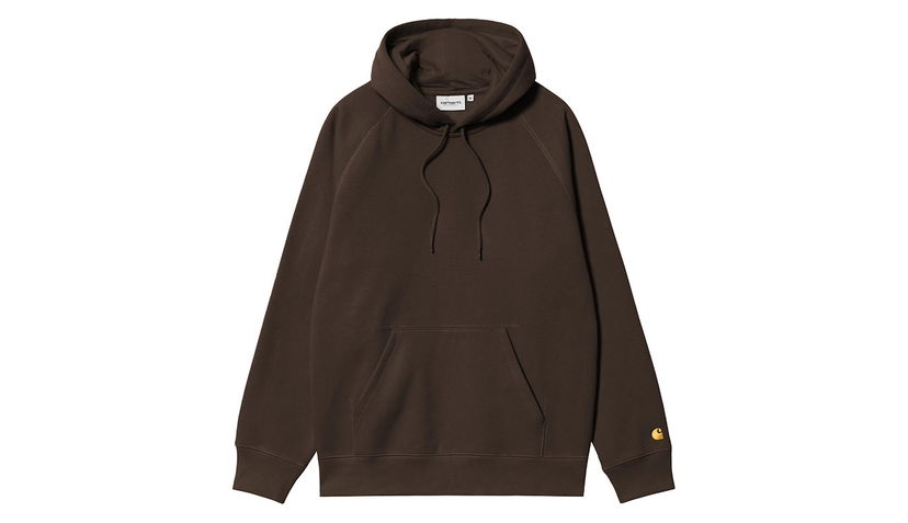 Суитчър Carhartt WIP Hooded Chase Sweatshirt Кафяво | I033661_00W_XX