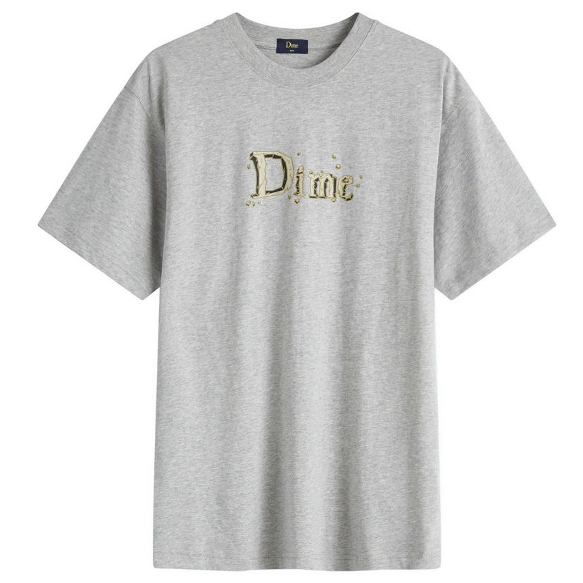 Тениска Dime Heather Classic Stone Logo T-Shirt Сиво | DIMEHO2455GRY