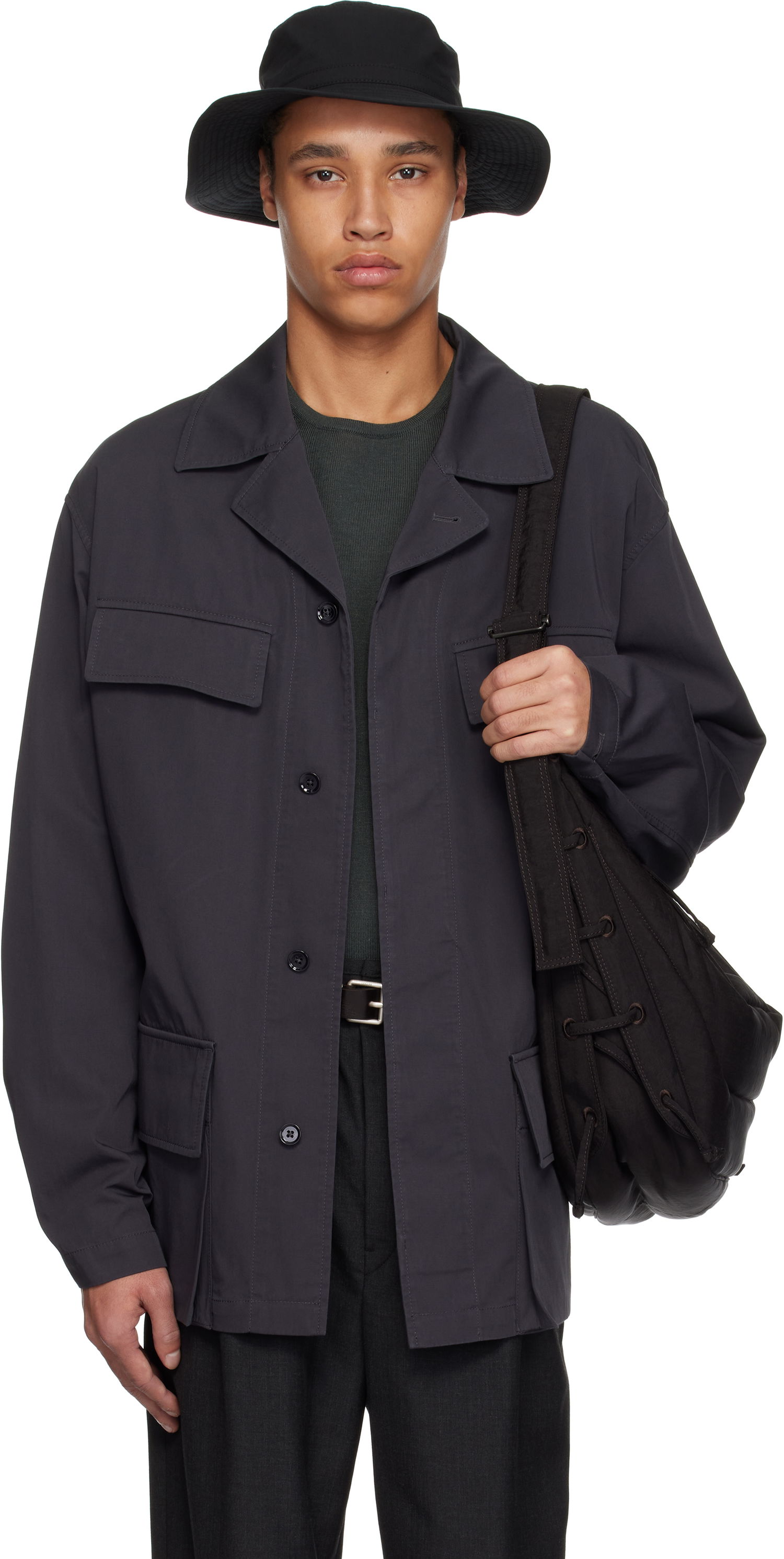 Яке LEMAIRE Lemaire Four-Pocket Jacket Сиво | OW1122 LF1352, 0