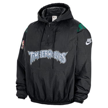 Суитчър Nike Therma-FIT Minnesota Timberwolves Hardwood Classics 1/2-Zip Hoodie Черно | HQ5332-010, 0
