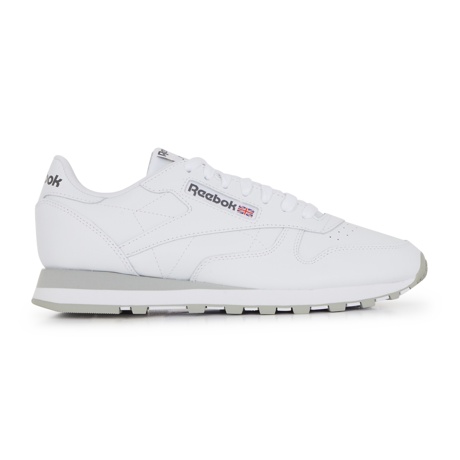 Кецове и обувки Reebok Classic Leather Blanc/gris Бяло | 100008789, 0