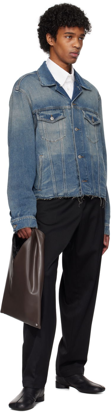 Яке Maison Margiela MM6 Maison Margiela Raw Edge Denim Jacket Синьо | SH0AM0047 M30017, 3