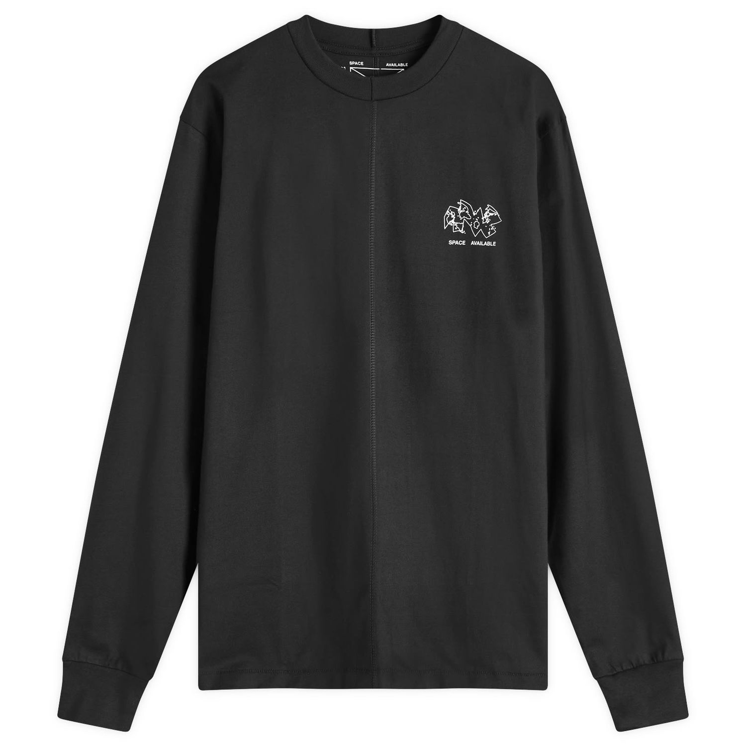 Тениска Space Available Ocean Mapping T-Shirt Черно | SA-OMT001-BLK, 0