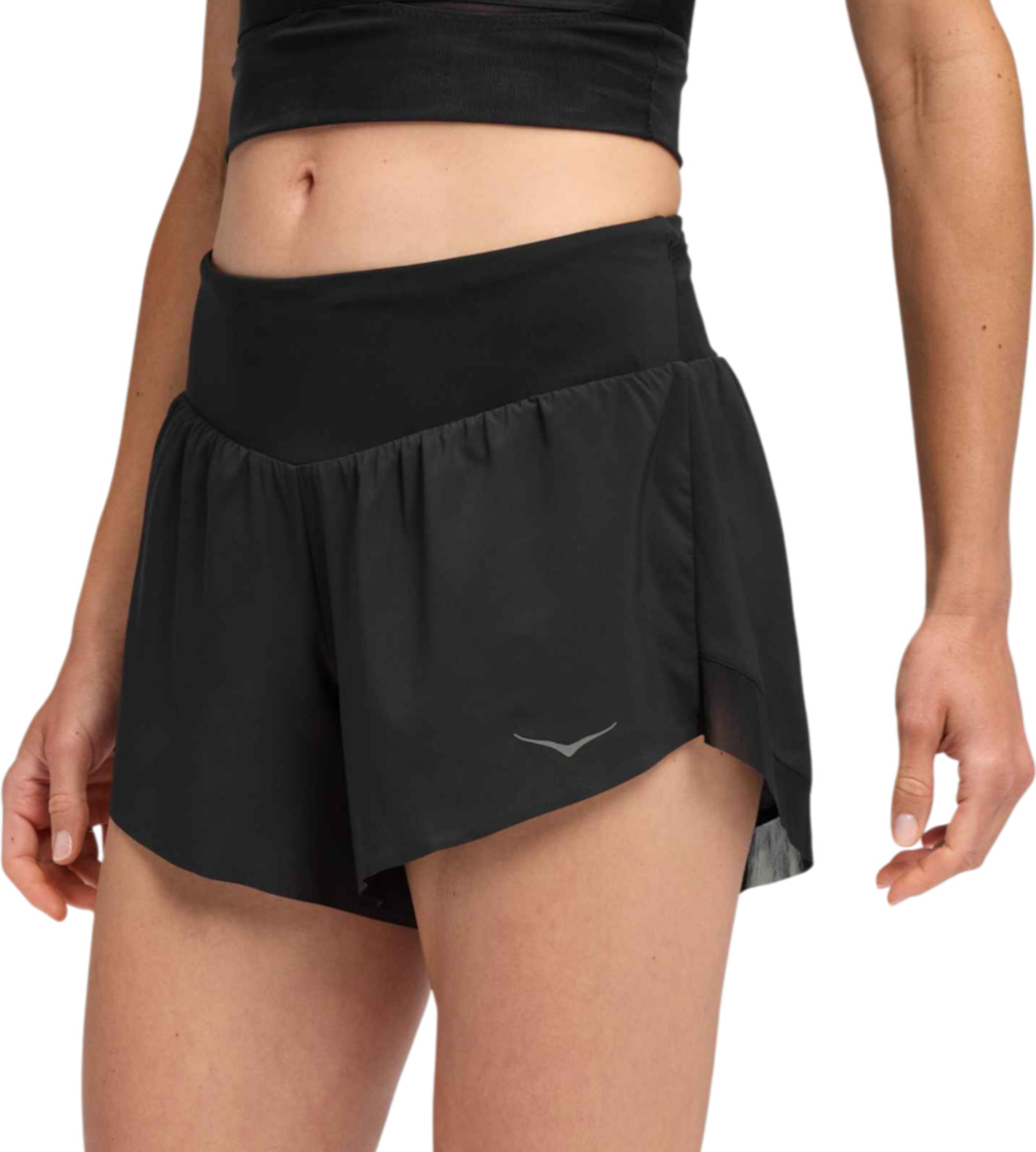 Къси панталони Hoka One One Hoka Glide 4" Shorts Черно | 1176974-blk, 0