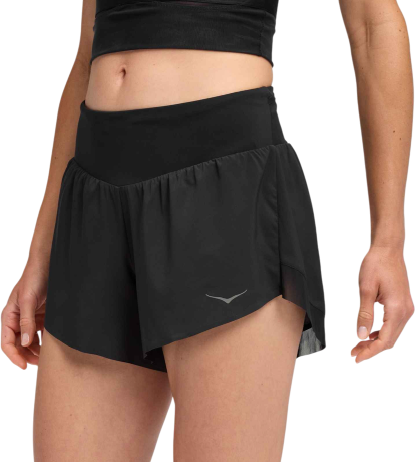 Къси панталони Hoka One One Hoka Glide 4" Shorts Черно | 1176974-blk