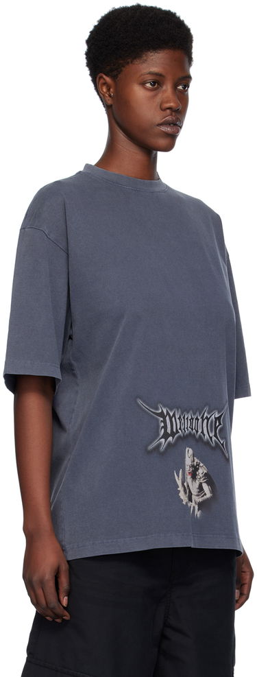Тениска We11done We11done Monster Graphic T-Shirt Синьо | WD-TT0-24-720-U-NV, 1