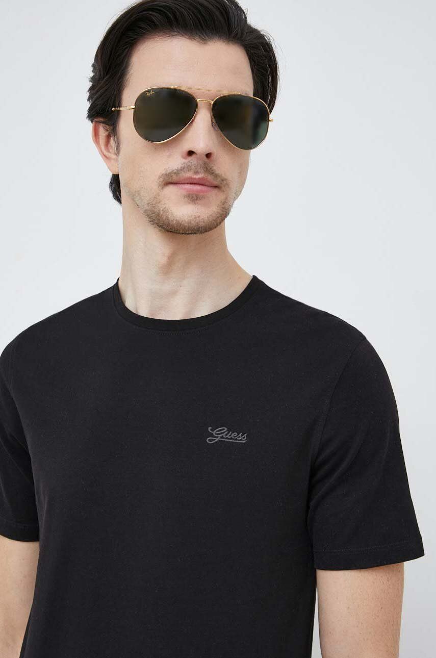 Поло тениска GUESS T-Shirt Черно | M3GI70.KBMS0, 0