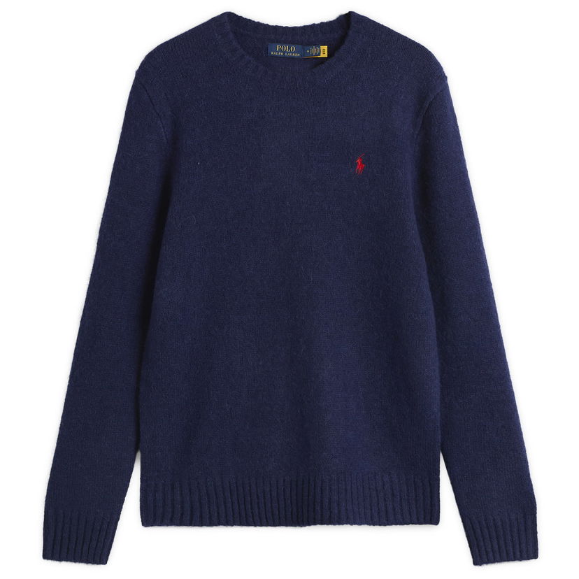 Пуловер Polo by Ralph Lauren Brushed Shetland Knit Jumper Тъмно синьо | 710918805501-BLU