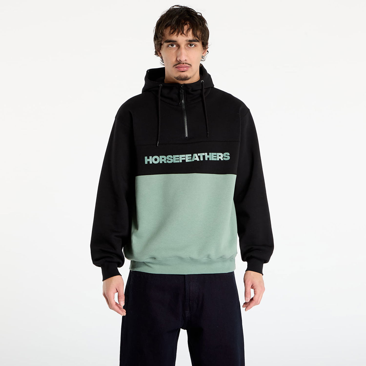 Суитчър Horsefeathers Fulton Half-Zip Color-Block Hoodie Многоцветен | SM1354I, 0