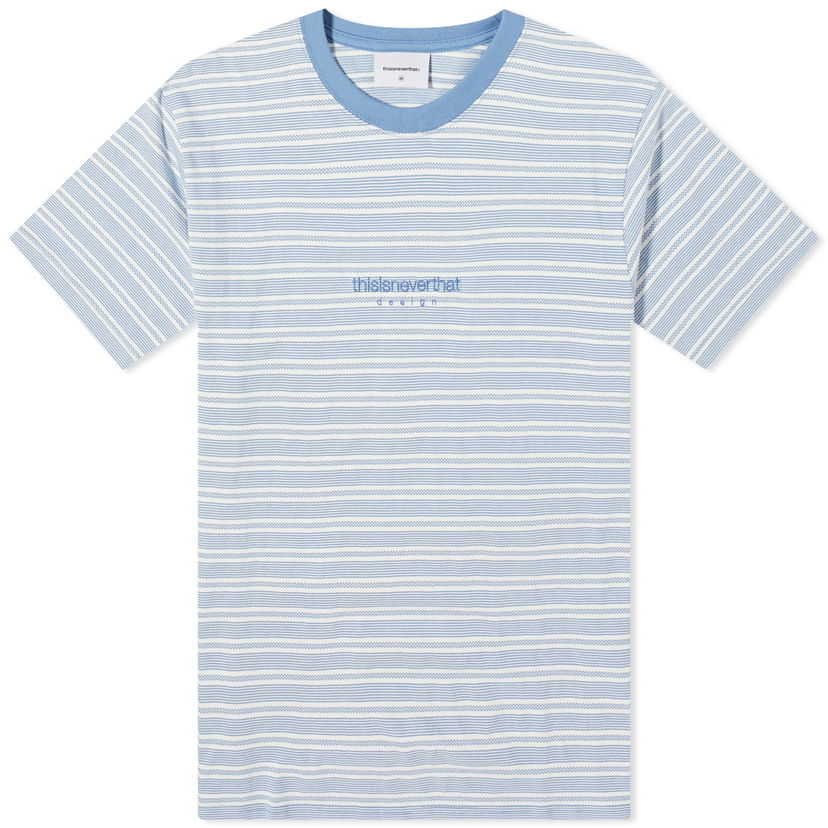 Тениска thisisneverthat Micro Striped Тюркоазено | TN241TTSST25-BLU