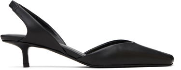 Грижа за обувките Loulou de Saison Loulou de Saison Akila LDS Leather Slingback Heels Черно | AKILA LDS, 0
