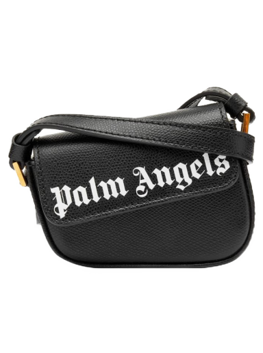 Чанта през рамо Palm Angels Mini Crash Bag Черно | PWNX003F22LEA0011001