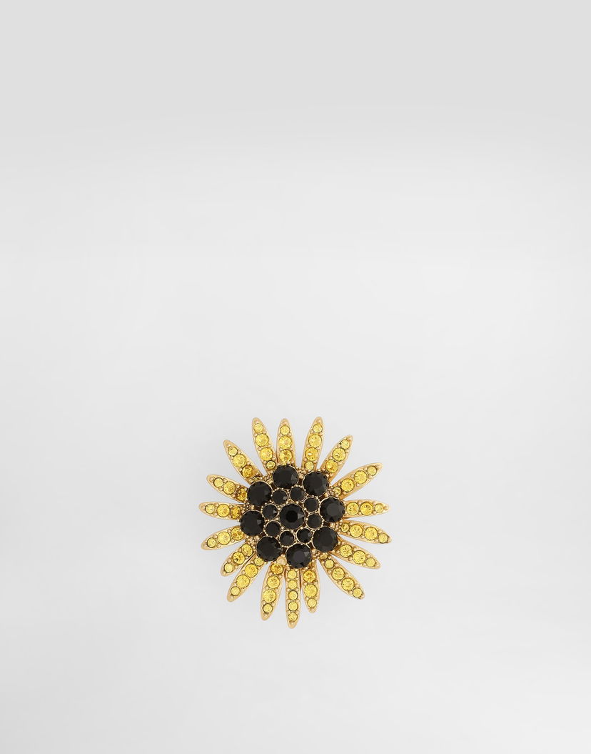 Значка Dolce & Gabbana Sartoria Floral Brooch With Rhinestones Onesize Многоцветен | WPS1F7W1111ZOO00
