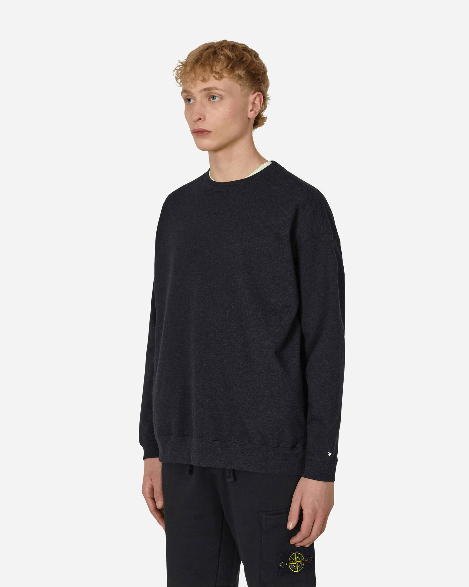 Суитчър Snow Peak Recycled Cotton Crew Neck Sweat Черно | SW-22SU401-BK, 1