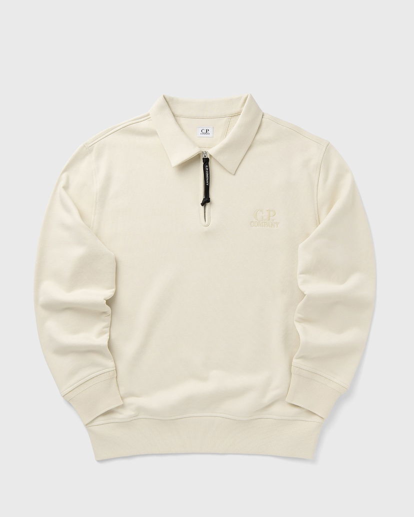 Суитчър C.P. Company CP Company Half Zip Polo Sweatshirt Бежово | 19CMSS140A005086W-402
