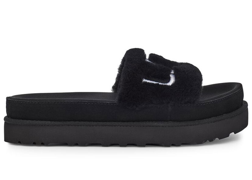Облекло UGG Laton Fur Slide Black (W) Черно | 1111236-BLK