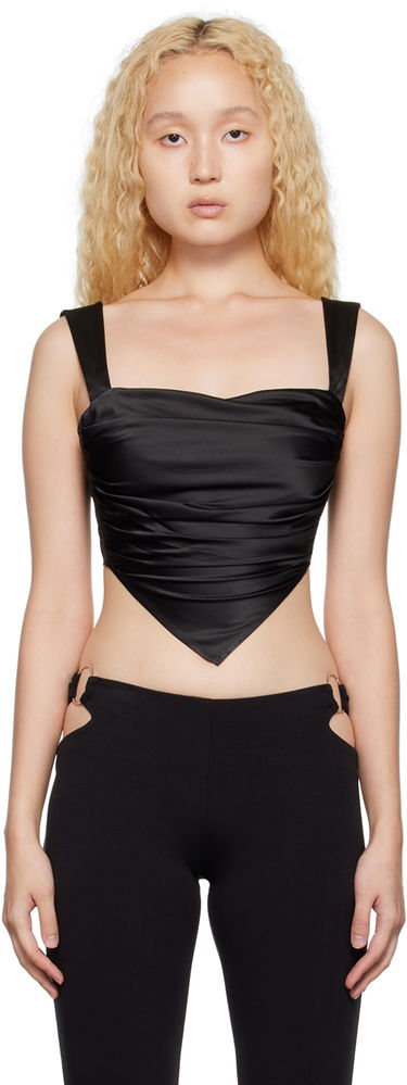 Потник Miaou Miaou Tati Draped Tank Top Черно | 7031-CL-BLK, 0