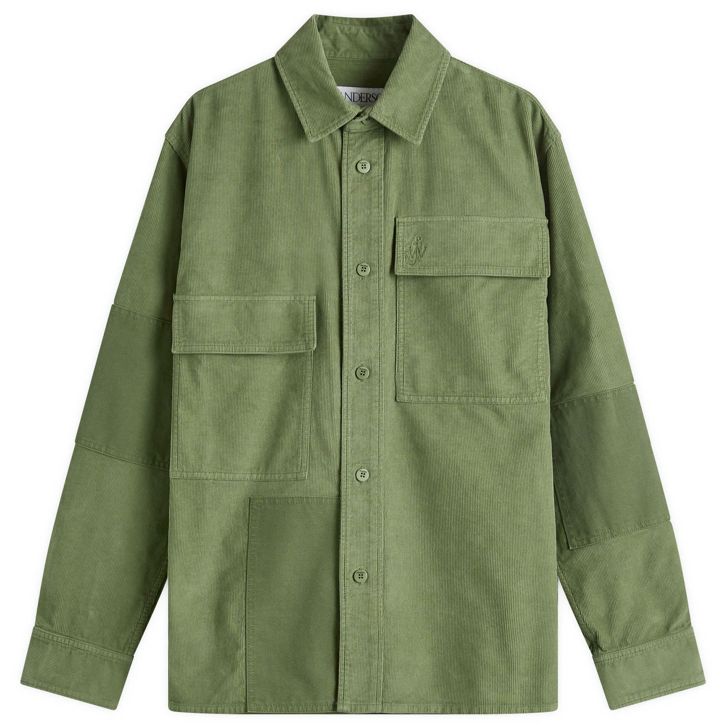 Яке JW Anderson Patchwork Overshirt Зелено | SH0317-PG1578-591, 0