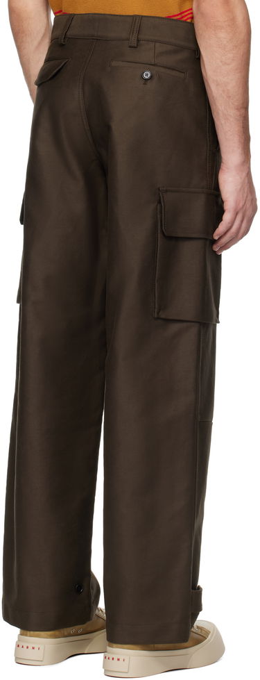 Карго панталони Marni Marni Organic Cotton Cargo Pants Кафяво | PUMU0169A1 TCY36, 2