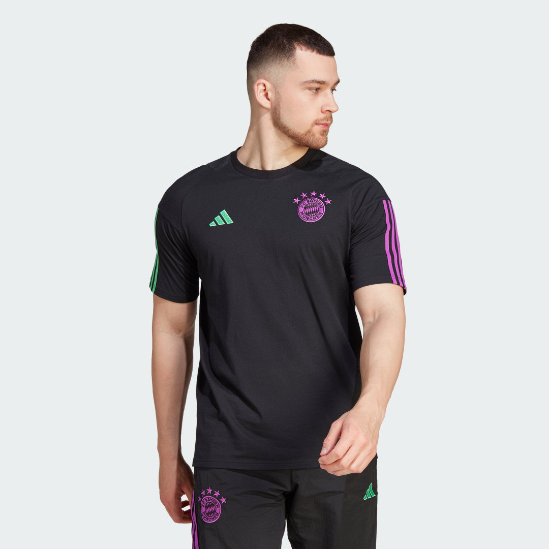 Тениска adidas Performance FC Bayern Tiro 23 Cotton Tee Черно | IB1566, 1