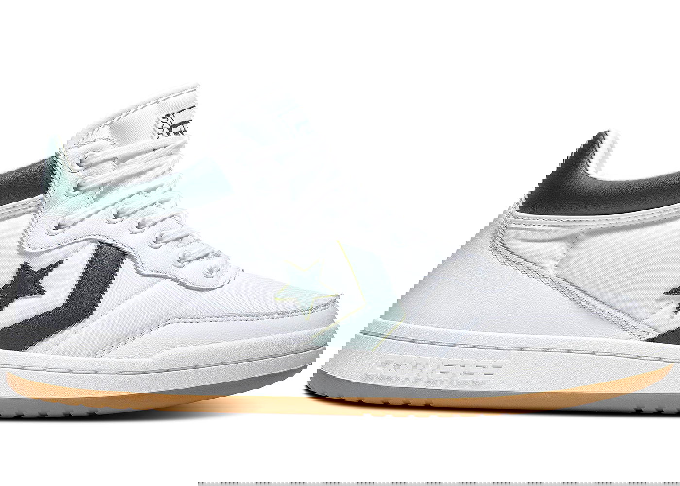Кецове и обувки Converse Fastbreak Pro Mid White Deep Emerald Бяло | 166247C, 0