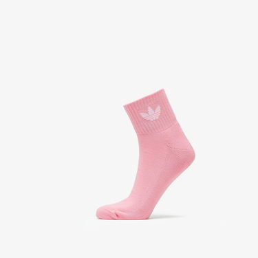 Бельо и чорапи adidas Originals Mid Ankle Crew Socks 3-Pack Розово | HL9229, 4