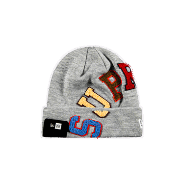 Шапка Supreme New Era x Big Arc Beanie Сиво | FW20BN31 HEATHER GREY, 0