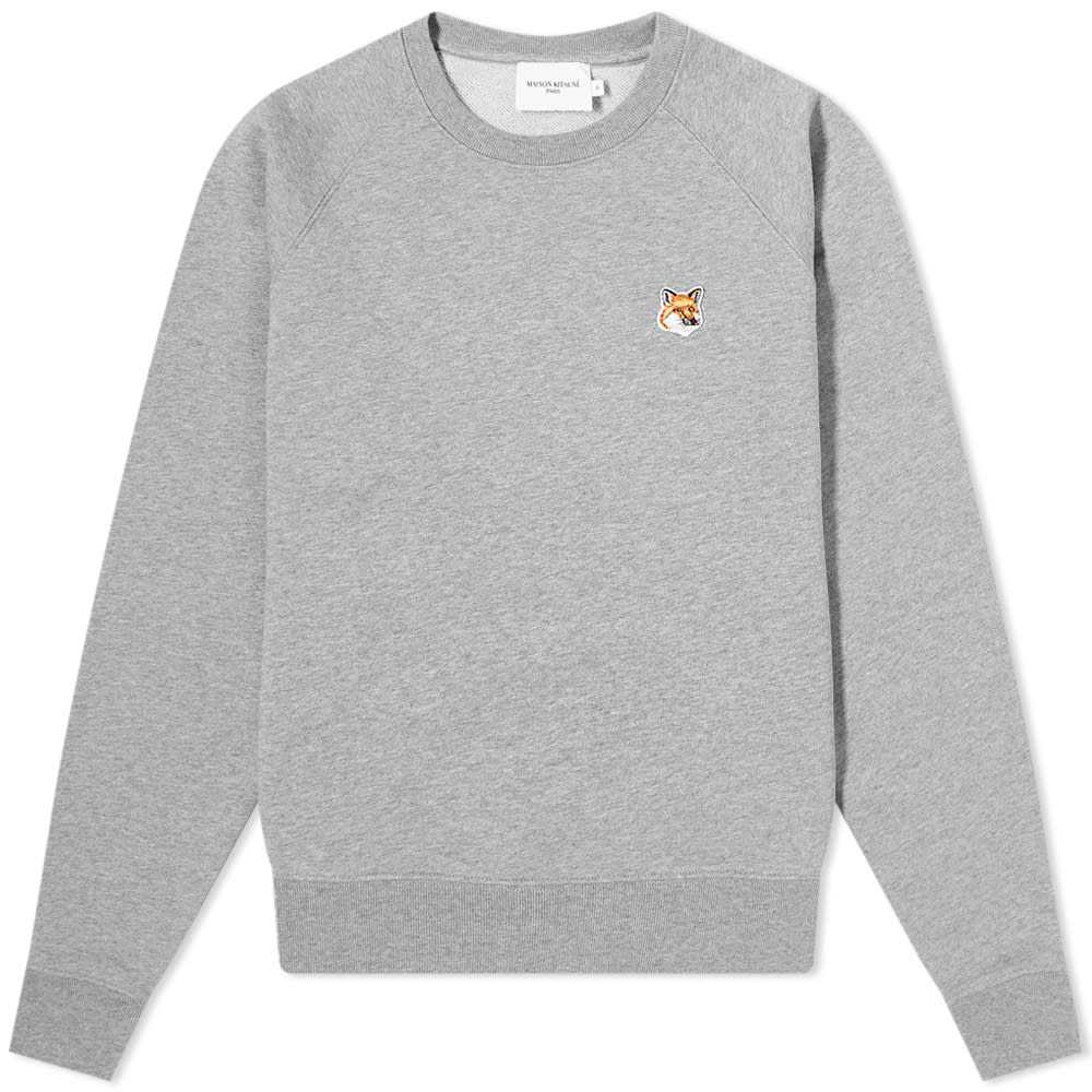 Суитчър MAISON KITSUNÉ Fox Head Patch Adjusted Sweat Сиво | AW00303KM0001-H150, 0