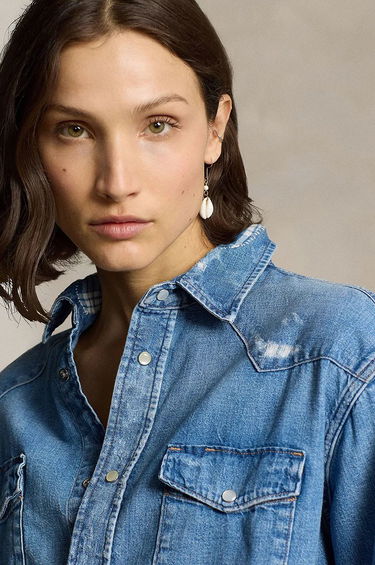 Риза Polo by Ralph Lauren Relaxed Fit Denim Shirt Синьо | 211940722, 3