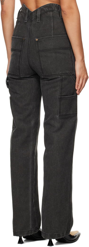 Дънки We11done We11done Heart Work Trousers Черно | WD-PT3-24-280-W-BK, 2