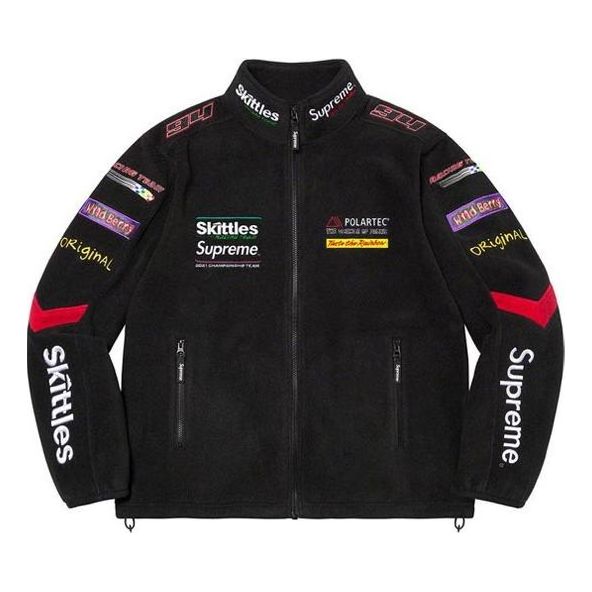 Суитчър Supreme Skittles Polartec Racing Jacket Черно | SUP-FW21-327