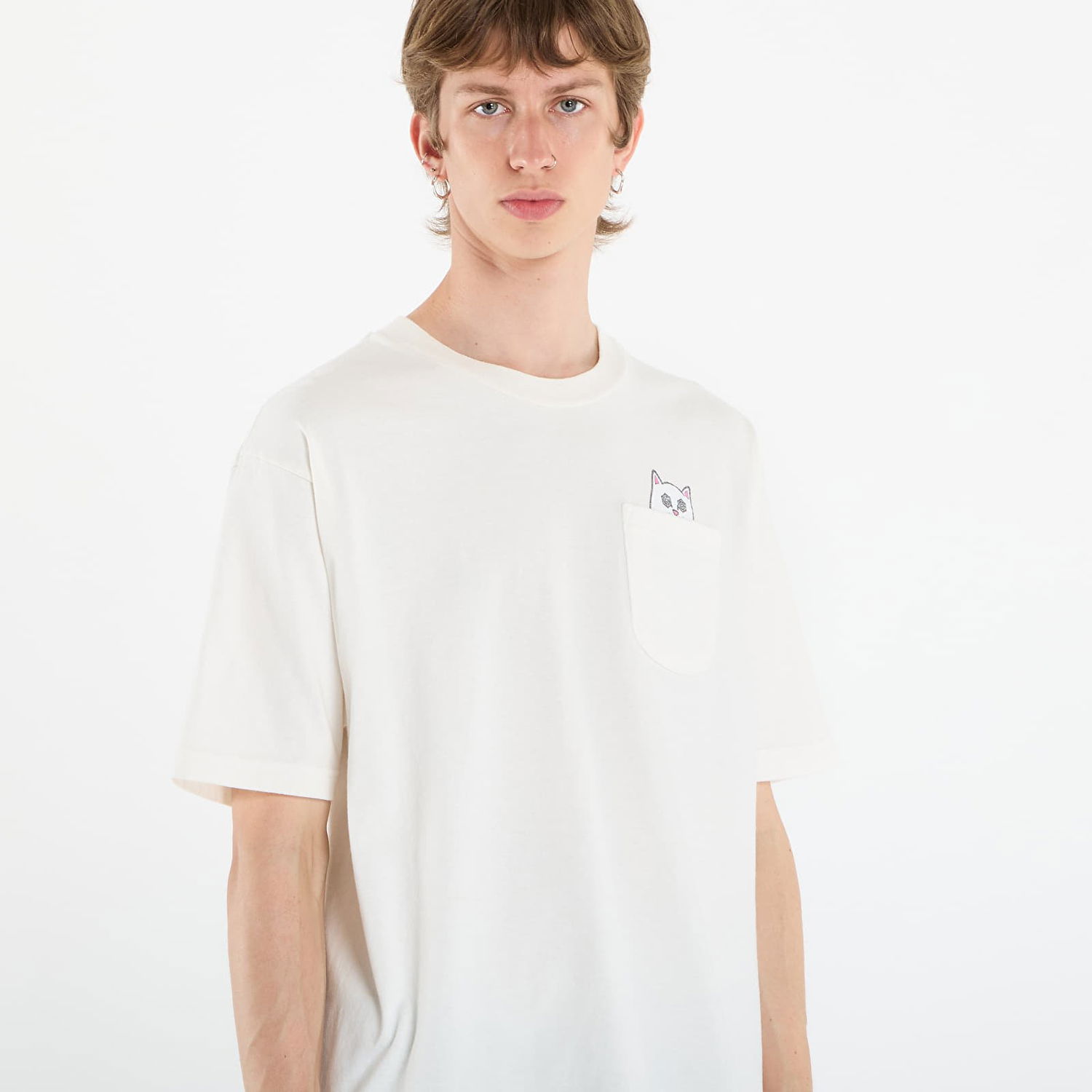 Тениска RIPNDIP RIPNDIP Nut Then Bolt Pocket T-Shirt Бяло | RNDFALL25118, 1