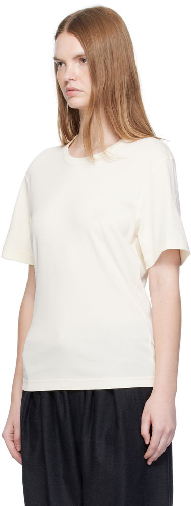 Тениска LEMAIRE LEMAIRE Rib T-shirt Бяло | TO1440 LJ1016, 3