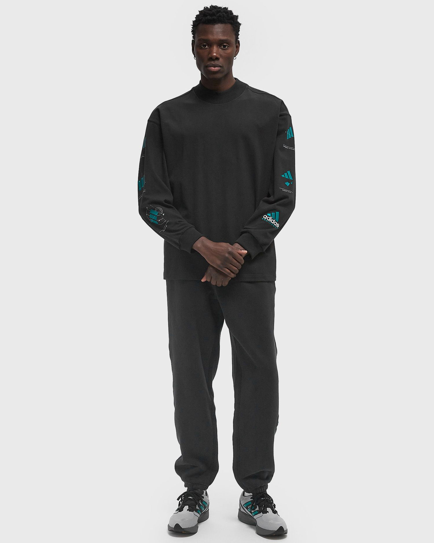 Суитчър adidas Performance EQT Long Sleeve Graphic Tee Черно | JN4849, 1