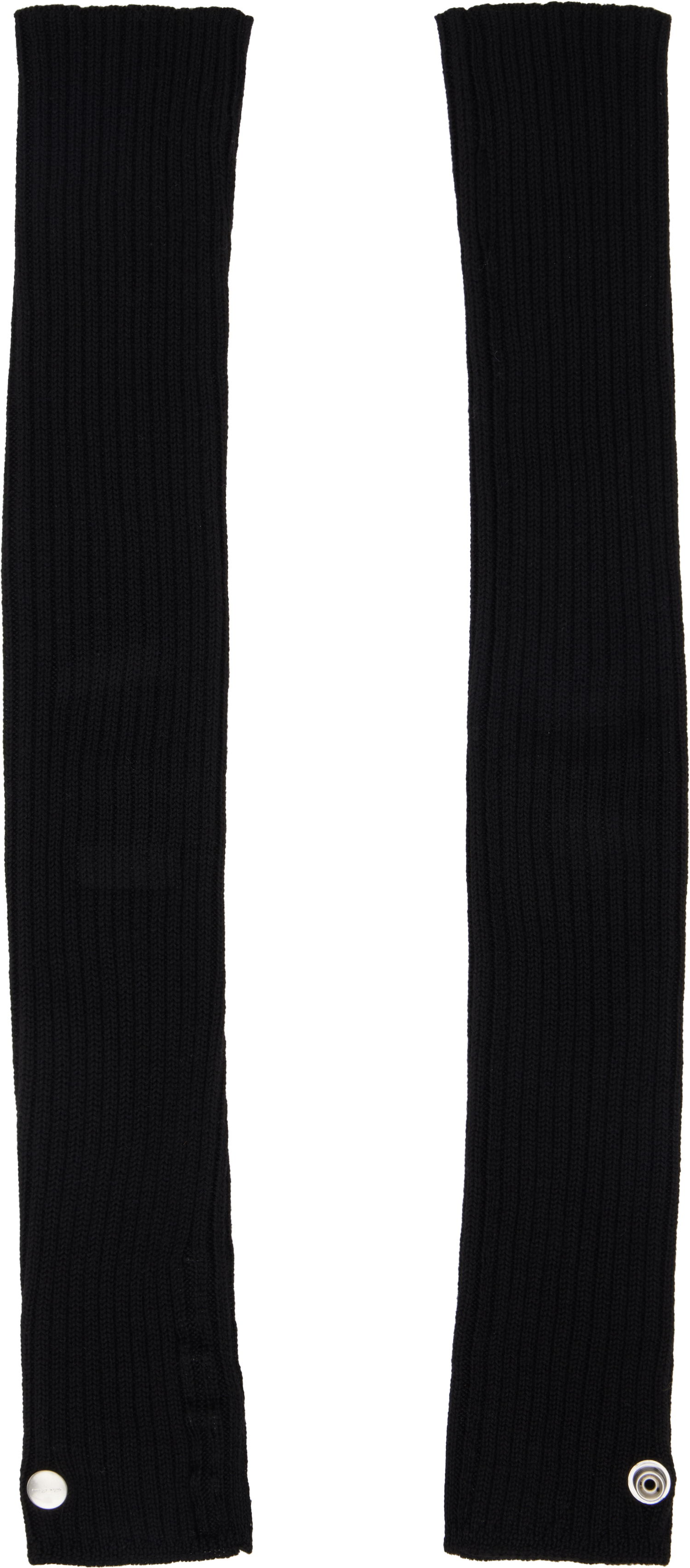 Ръкавици Rick Owens Rick Owens Hollywood Rasato Knit Arm Warmers Черно | RU01E5488 WS, 1