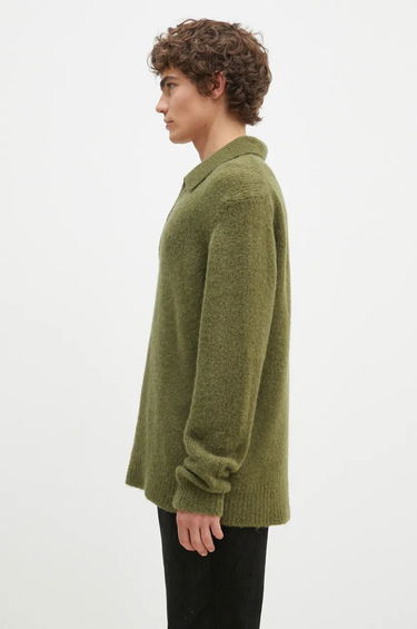 Пуловер NORSE PROJECTS Brushed Polo Sweater Зелено | N45.0614.8098, 1