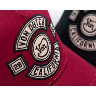 Шапка с козирка Von Dutch Von Dutch Trucker MC Logo Cap Бургунди | VD/0/CAS1/BIK/BOR, 5