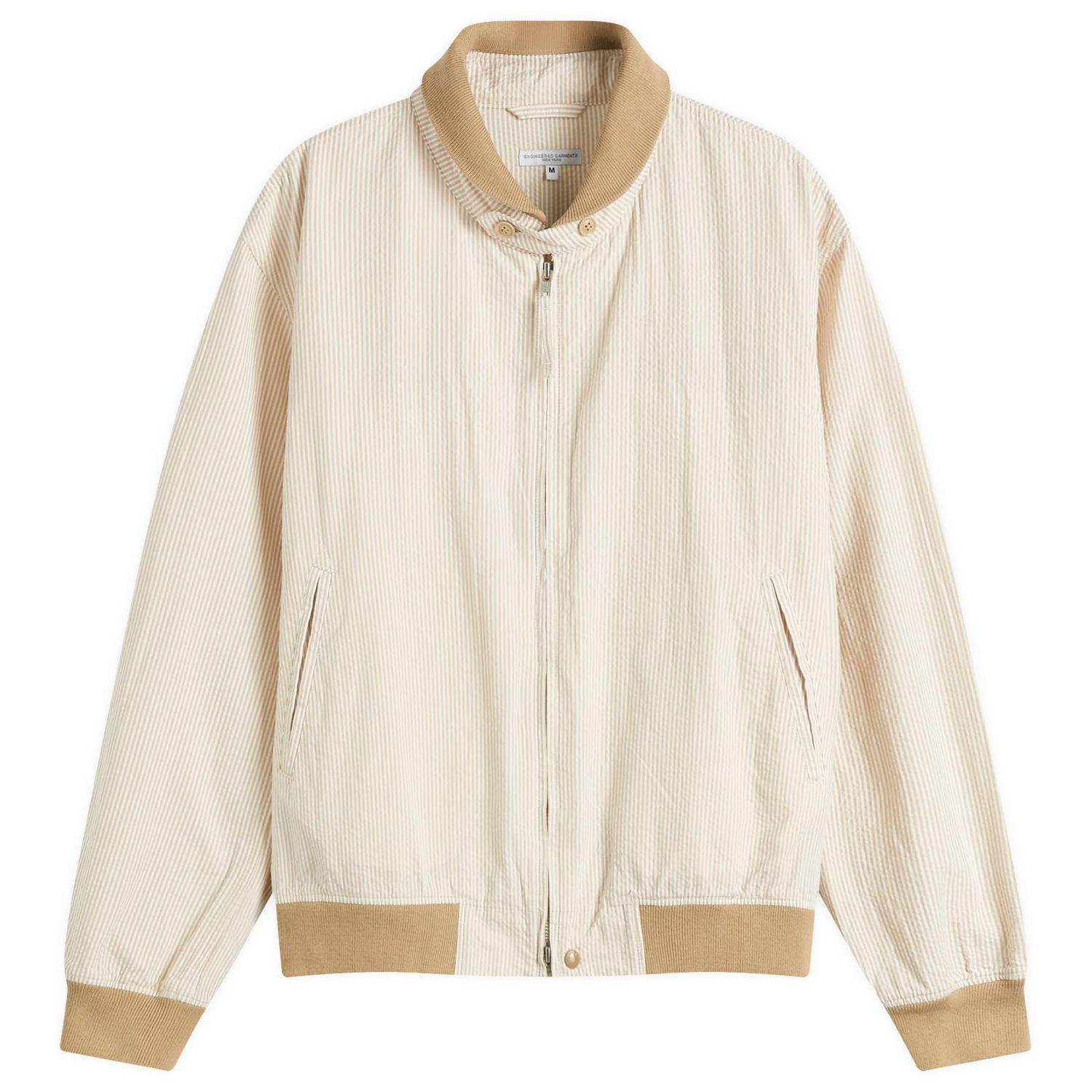 Яке бомбър Engineered Garments Engineered Garments LL Seersucker Stripe Jacket Бежово | QT142-ZT212, 0