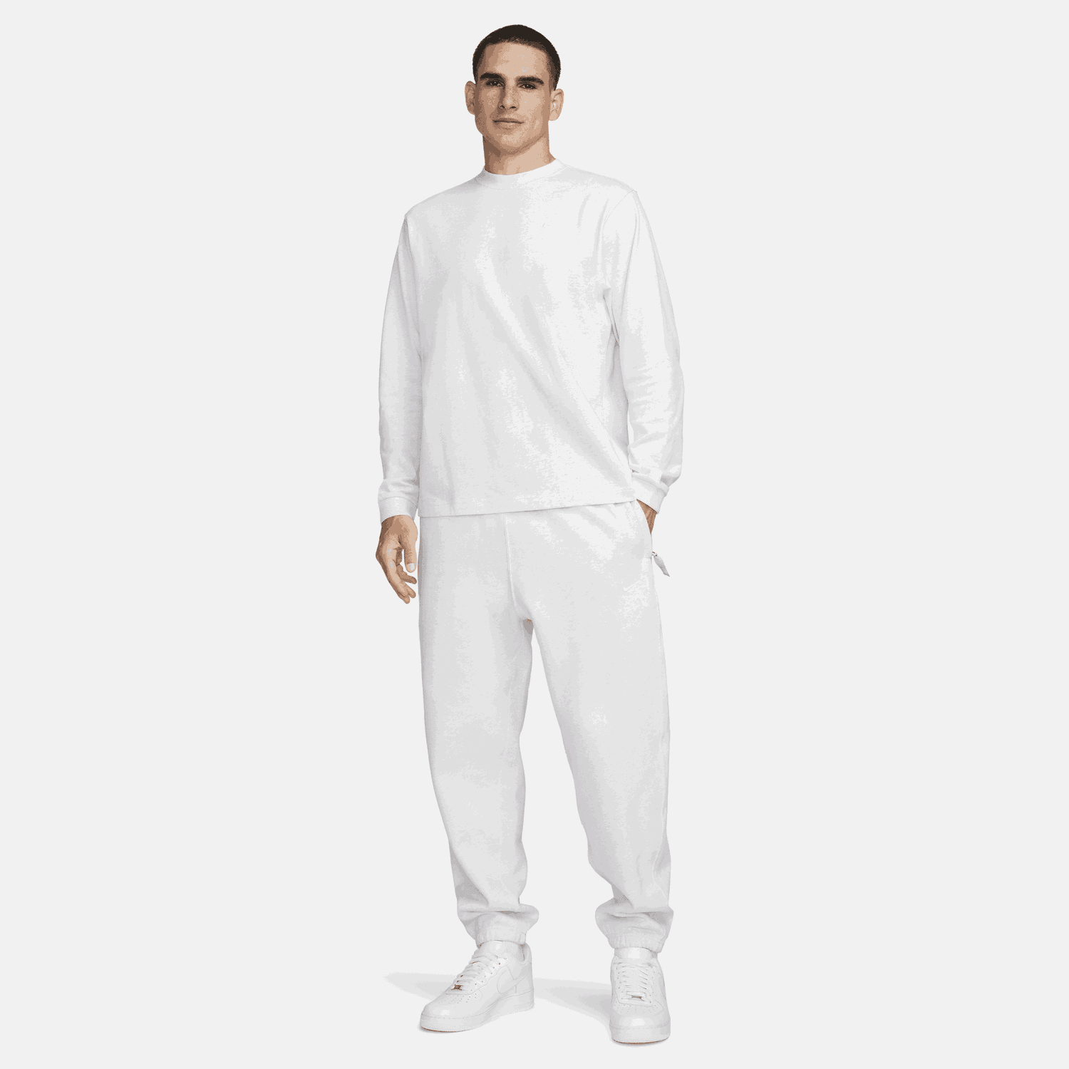 Тениска Nike Solo Swoosh Бяло | DX0884-051, 1
