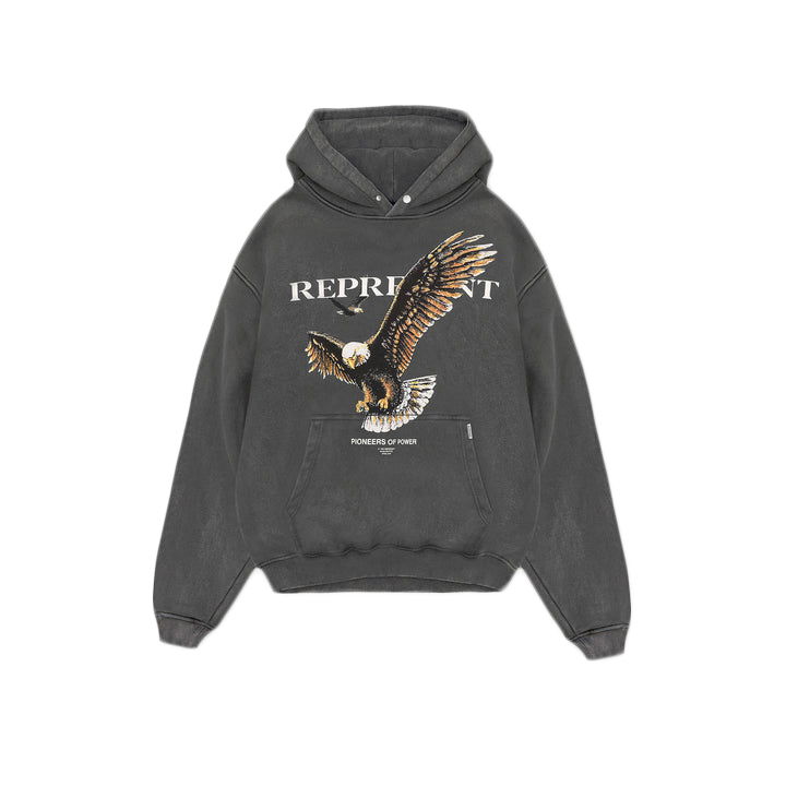 Суитчър Represent Clo Represent Pioneers Of Power Hoodie Vintage Grey Сиво | M04179-20