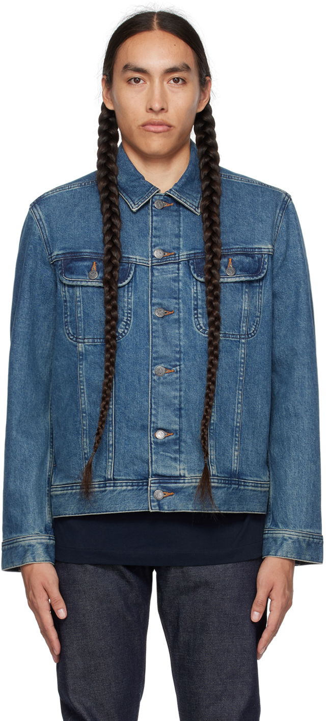 Яке A.P.C. Indigo US Denim Синьо | COZZK-H02223, 0