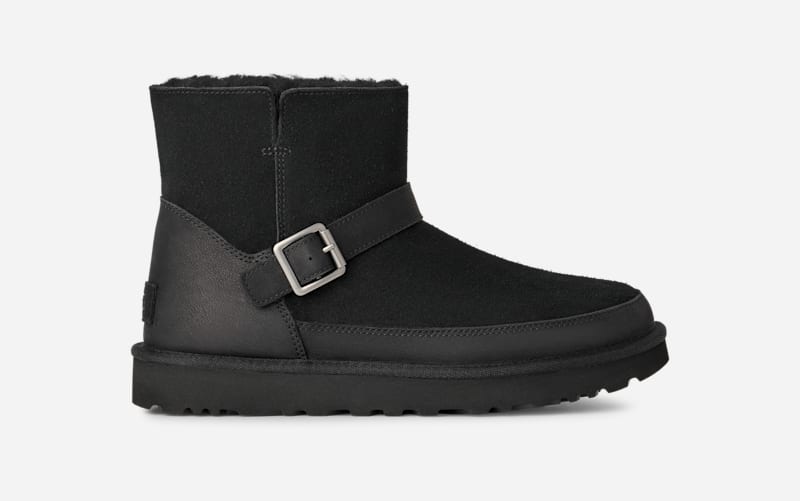 Кецове и обувки UGG Classic Mini Bellina Belted Boot Черно | 1174512-BLK