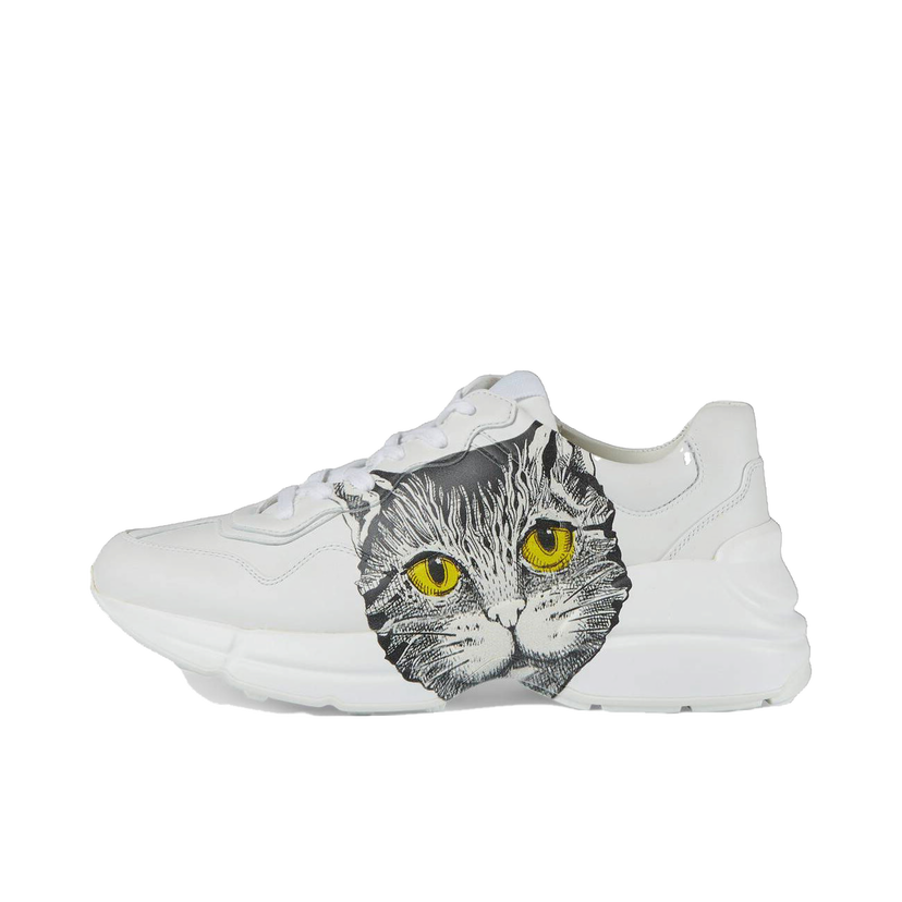 Кецове и обувки Gucci Rhyton 'Mystic Cat White' (W) Бяло | 583337 DRW00 9014