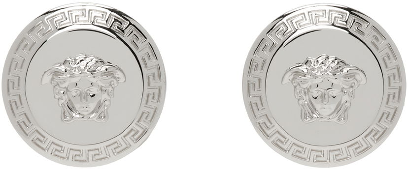 Обеци Versace Silver Tribute Medusa Stud Earrings Металик | DG2G411_DJMT